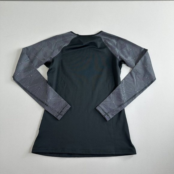 Nike Pro‎ Livestrong Fitted Running Top Thumbholes Women’s Size Medium Gray - Picture 2 of 7
